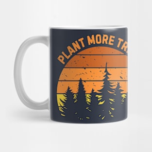 Plant More Trees Retro Nature Climate Earth Mug